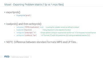 FICO® Xpress Mosel #15: Retrieving Solutions and Exporting Problem Matrices
