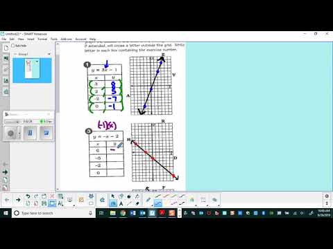 M7H Input/Output tables and graphing lines pg. 3