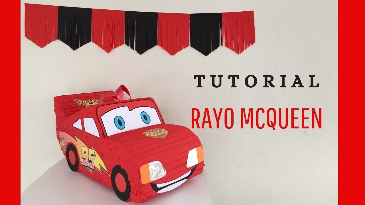 juicio surf Te mejorarás PIÑATA RAYO MCQUEEN / CARS / TUTORIAL PASO A PASO / HOW TO MAKE / DIY / 3D  /MOLDE GRATIS - YouTube