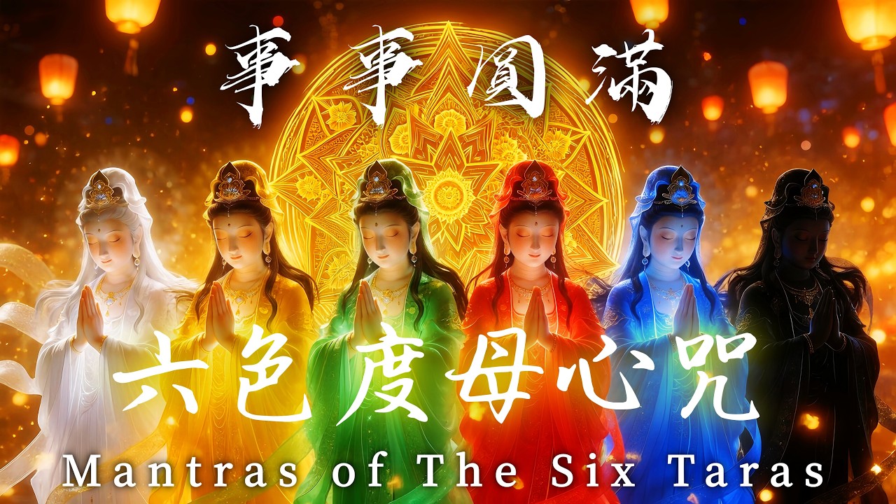 🏮正月十五「元宵節」開運必聽🔴事事圓滿接好運《六色度母心咒》｜白度母．綠度母．紅度母．黃度母．藍度母．黑度母心咒｜全家全年順風順水天天順｜吸引力法則．佛教音樂．招財音樂．能量音樂．睡眠音樂．放鬆音樂