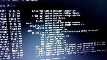 Ms dos Tutorial-Microscoft disk operating system commands part 1| Sachem kenya