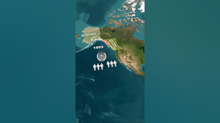 🇺🇸¿Por qué Alaska tiene esa extraña franja? #alaska #estadosunidos #canada #granbretaña #geografia