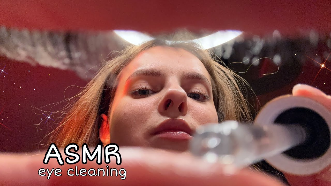 ASMR Eye Cleaning 👀💧with the Best Visual Triggers & Mouth Sounds