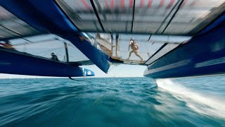 flying UNDER the boat - SailGP Chicago by Johnny FPV 119,059 views 1 year ago 50 seconds