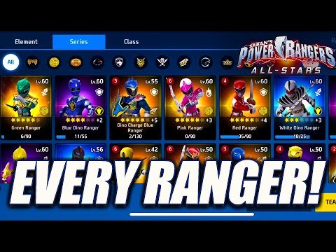 EVERY RANGER UNLOCKED & ROSTER UPDATE! - Power Rangers: All Stars