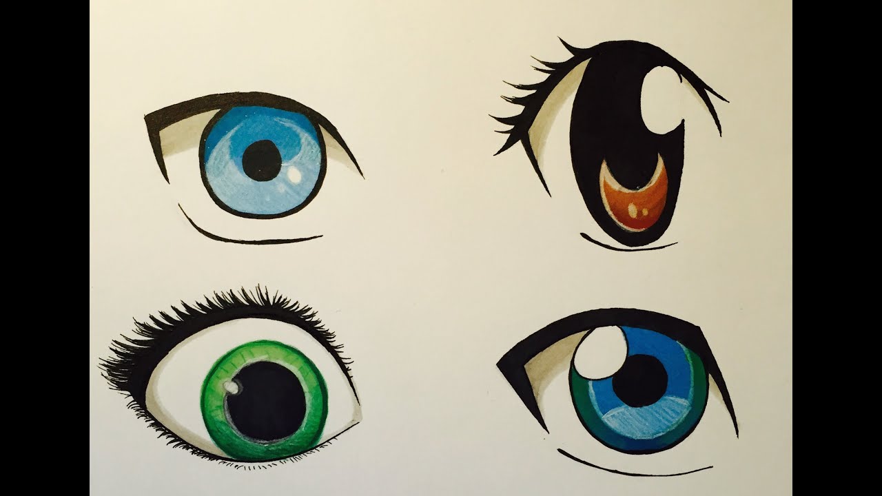 How To Draw Anime Eyes Youtube