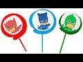 PJ MASKS 🎭  Aprendemos los colores con piruletas de Play Doh