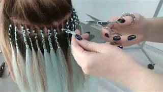 картинка: Как снять афронаращивание. Точечное афронаращивание.