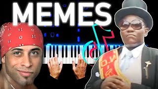 Video thumbnail of "MEMES COMPILATION ON PIANO"