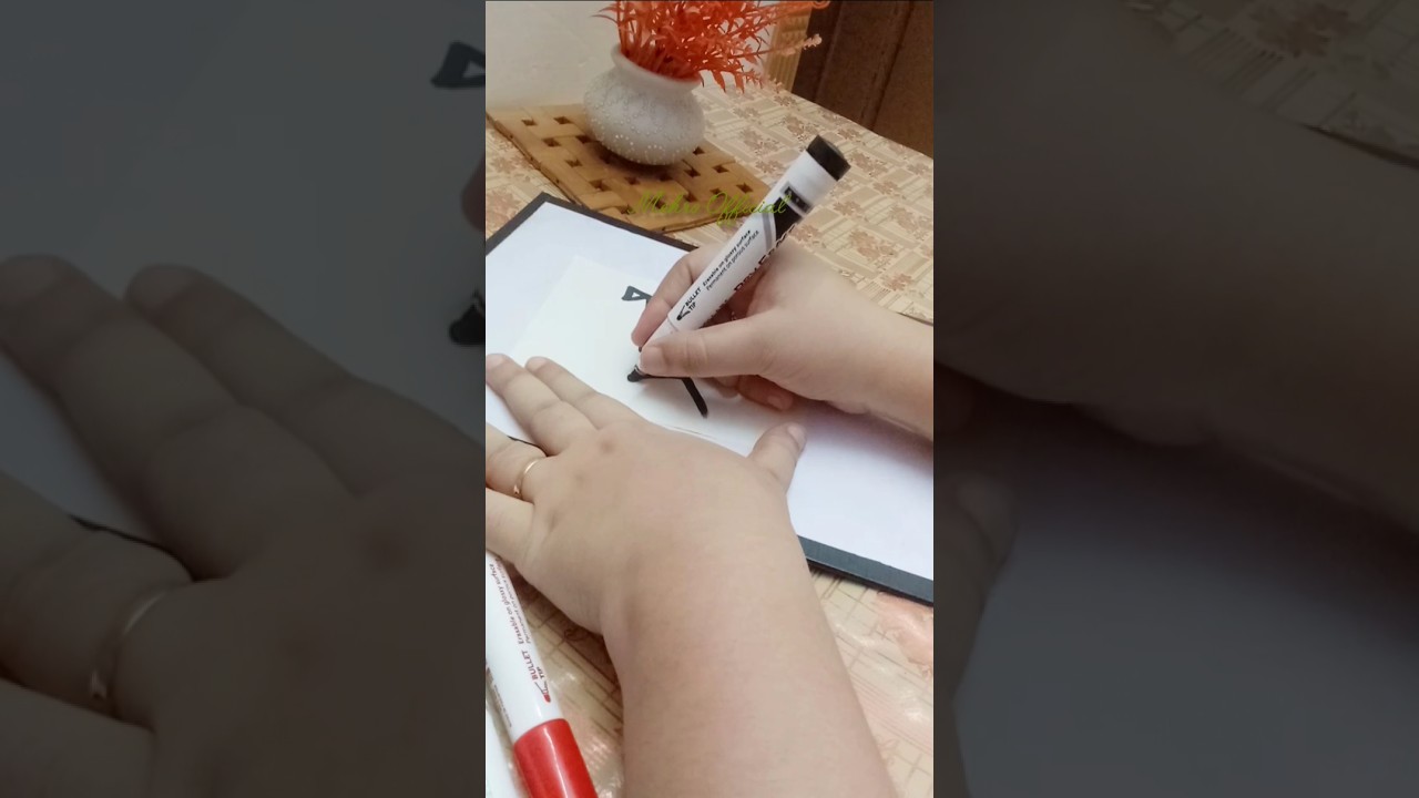 Arabic writing simple#trending #art #calligrphylearning #youtubeshorts #viral #shorts #dots #artwork