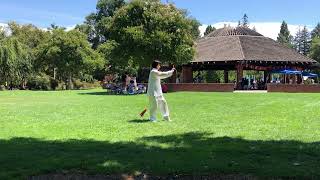 Lao Jia Dan Jian (single straight sword) performed by Dora Chinn at ACTS 2023 picnic