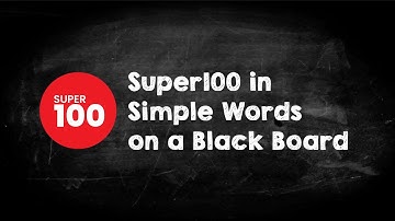 Super100 in simple words on a Black Board | New career options | Zerocode