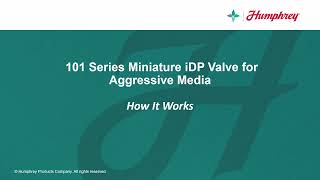 101 Series 10mm iDP Valve | How It Works