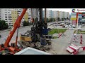 Подготовка для заливки колонн под эстакаду / дорожная развязка на ул.Ново-Садовая / 3 июня 2021 г.