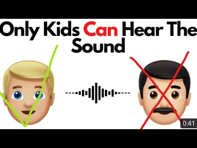 Only Kids Can Hear The Sound!