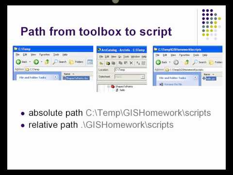 Relative paths for ArcGIS script tools
