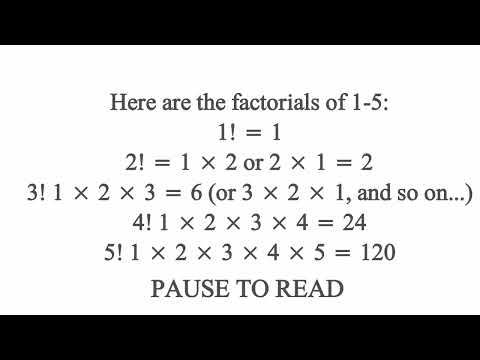 A short film about factorials