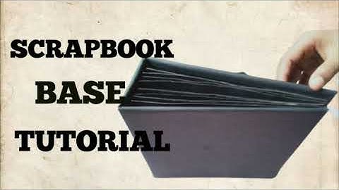 TUTORIAL: SCRAPBOOK BASE|| HINGES AND POCKET PAGES