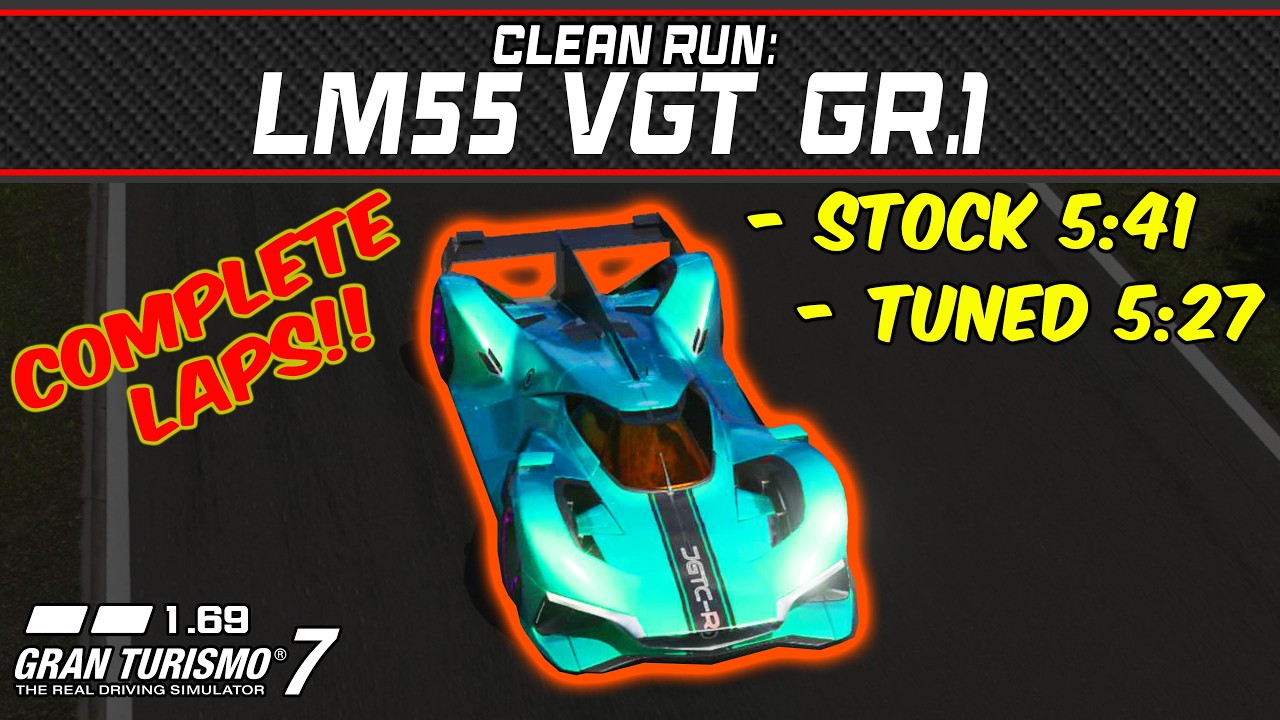 GT7 - Clean Run: Mazda LM55 Vision Gran Turismo (Gr.1) - Gran