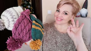 картинка: ВЯЗАНИЕ🧶  Три ШАПКИ за ВЕЧЕР - это РЕАЛЬНО!👍😊 #вязаниеспицами #ТатьянаКильмяшкина