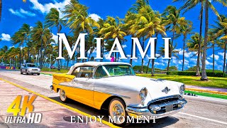 MIAMI 4K UHD - Miami's Iconic Beaches And Sky high Views - Amazing Nature - 4K Video Ultra HD