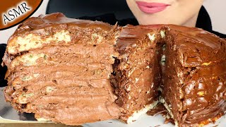 Chocolate Pita Bread Cake With Nutella No Talking Asmr Mukbang - 먹방 Real Eating Sounds