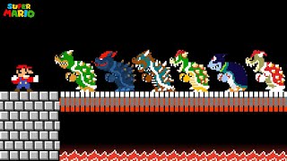 Super Mario Bros. but Every Seed Makes Mario and Sonic INVISIBLE!...| Game animation