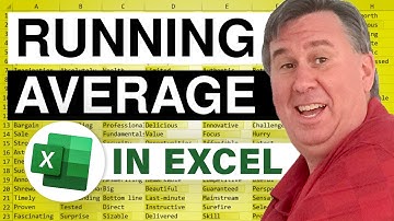 Excel - Calculate a Running Average in Excel - Episode 498