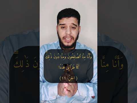 معنى و أ ن ا م ن ا ٱلص ال ح ون ومن ا د ون ذ الك ك ن ا ط ر ا ئق ق د د ا الجن ١١