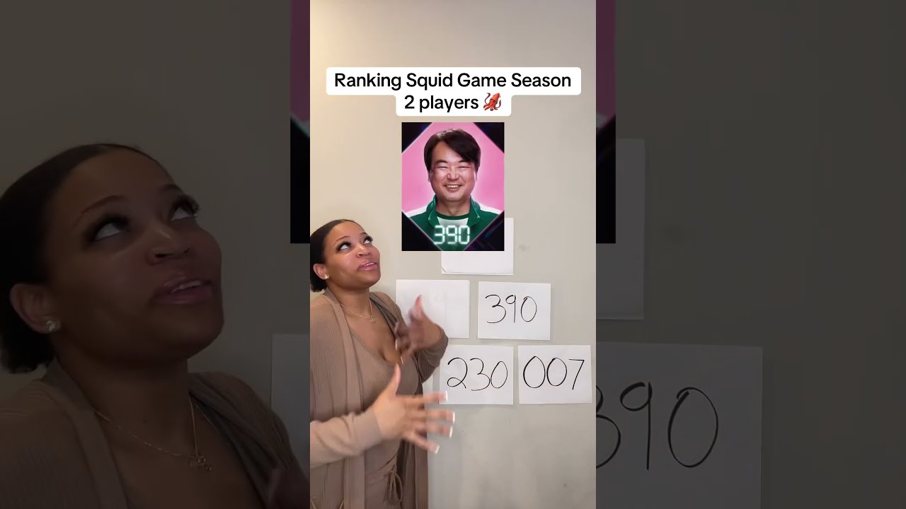 Ranking Squid Game Season 2 Players Shorts