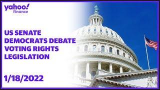 US Senate debates the Freedom to Vote Act and John Lewis Voting Rights Advancement Act
