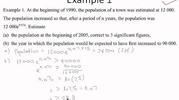 A Maths Chap 2.9 Applications of Exponential and Logarithmic Functions