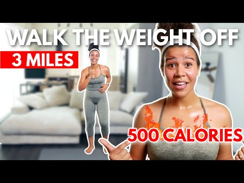 3 MILE Fat Burning Indoor Walk (Burn up to 500 calories!!) Beginner Friendly | growwithjo
