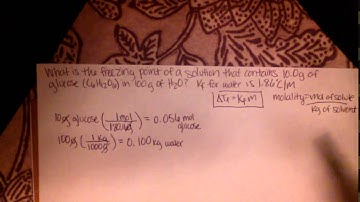 Calculating Freezing Point using Kf