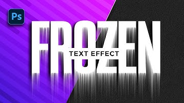 How to create FROZEN TEXT effect in Photoshop