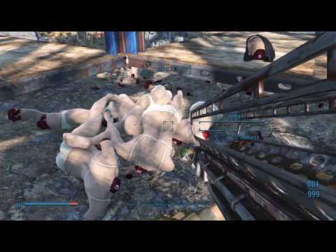 Fallout 4 Cait and Piper Ryona Nuclear Corpse Explosions