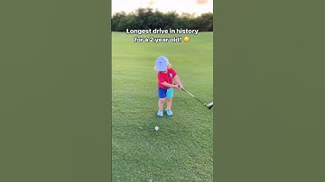 Longest Drive Ever for 2-Year-Old! 🚀🏌️‍♂️