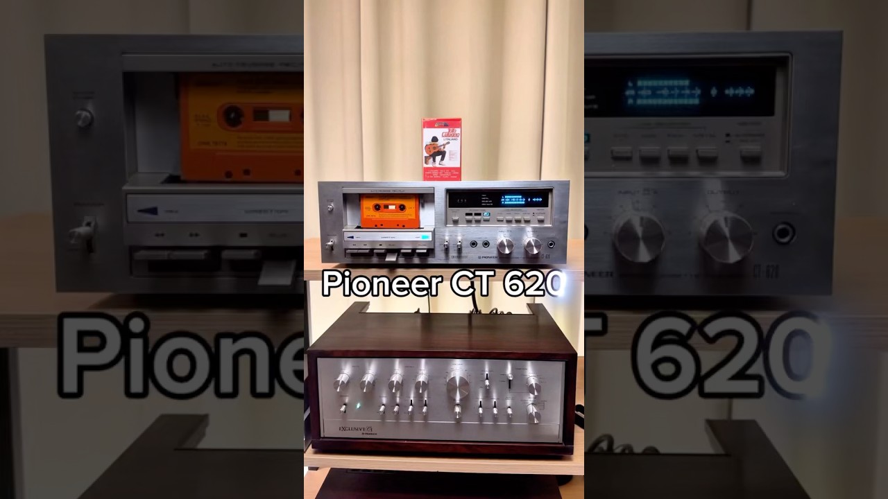 Pioneer CT-620 Fluoroscan Display 🔥 Vintage Tape Deck #shorts