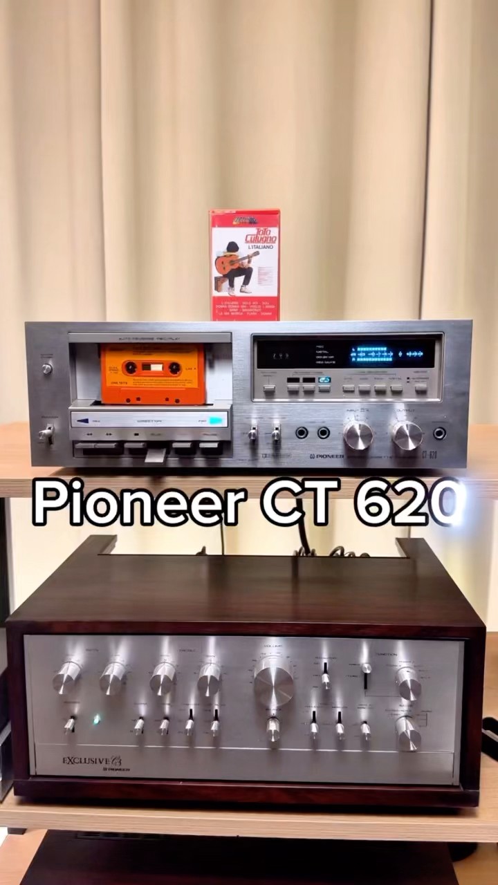 Pioneer CT-620 Fluoroscan Display 🔥 Vintage Tape Deck #shorts