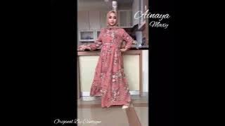 ANIA / AINAYA MAXY GAMIS MONALISA MOTIF BUNGA TERBARU 2021