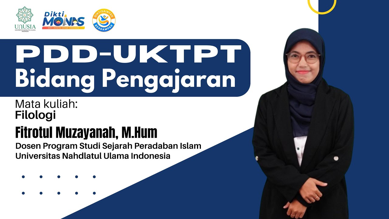 PDD-UKTPT SERDOS 2025 – Fitrotul Muzayanah, M.Hum., Filologi (NUPTK. 5155769670230273) – UNUSIA