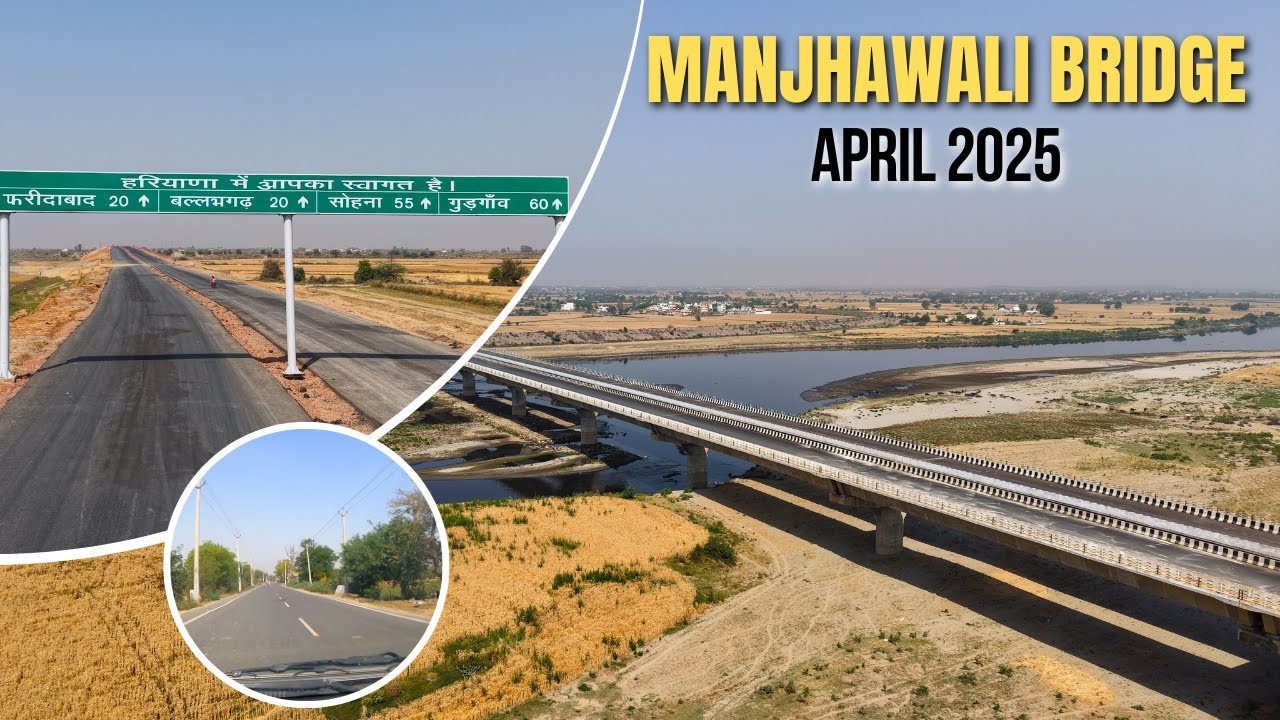 Manjhawali Bridge Update: Haryana Section Almost Ready🤩, UP Side Still Stalled😮 