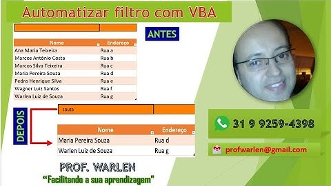 *** ENQUETE *** Criar auto filtro automatizado  Excel VBA