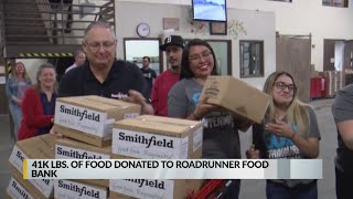 Pork supplier makes 41,000-pound donation to Albuquerque food bank
