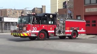 Chicago Fire Department Engine 30 Responding