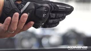 KOMINE コミネ 商品説明 GK-234 プロテクトレザーメッシュグローブGK-234 Protect Leather Mesh Gloves バイク用　夏用 本革使用 メッシュグローブ