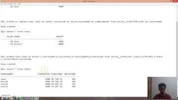 Ex6 database - CREATION OF OTHER DATABASE OBJECTS • Views • Index • Sequence