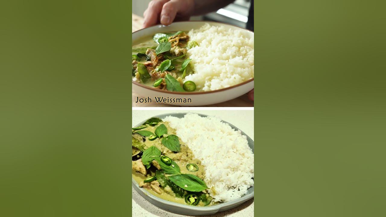 Josh Weissman vs. Uncle Roger Thai Green Curry 🌶 shorts YouTube
