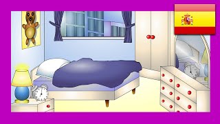 “В спальне” (Урок испанского 11) Клип - En la Habitación, Español слова про спальню, учите детей