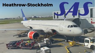 SAS A320 NEO Flight Report | Economy | Heathrow-Stockholm